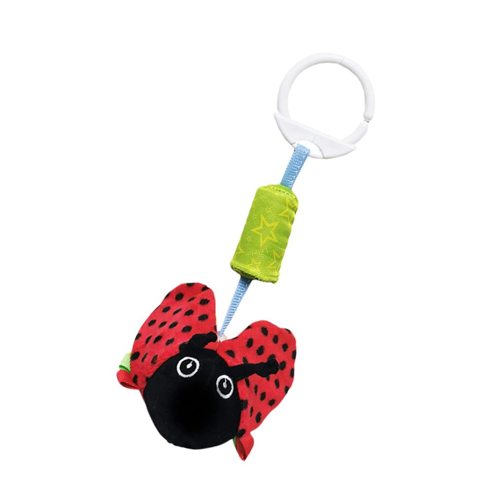 BESPORTBLE Animal Shaped Pendant Cradle Rattles Soft Red for Stroller Carrier Crib Engaging Bedside to Encourage Exploration and Comfort
