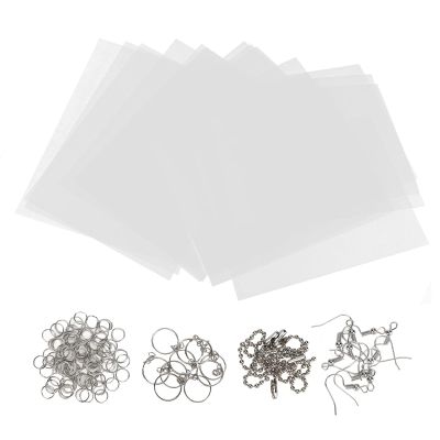 20pcs Heat Shrink Ts, Transparent Shrinky Art Paper Shrink Plastic T Kit with Key Rings, for Decorations Jewelry, Easy to Use