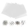 20pcs Heat Shrink Ts, Transparent Shrinky Art Paper Shrink Plastic T Kit with Key Rings, for Decorations Jewelry, Easy to Use view 1