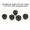 48P Pinion Gear Set 22T 26T for 1/10 ECX 2WD RC Car, Rustproof Metal Gears with M3 Screws, Simulation Upgrade Accessory, DYNG4811 view 4