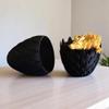 3D Printed Dragon Egg with Dragon - Black Egg with Gold Dragon - Large Flexible Fidget 3D Printed Toy, Gift Bag Filler, Desk Decoration, Party Favor, (12 Inch Dragon) view 3
