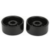 2pcs Alloy Beadlock Wheel Rims Accessory for 4 1/10 RC Crawler Car, Increase Weight, Exquisite Workmanship, Cool Appearance, Durability (Black) view 3