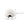 BESPORTBLE 1Set Miniature Igloo Model with Christmas Tree Figures Realistic Arctic Scene Cake Toppers for DIY Winter Celebrations Educational Playtime view 2