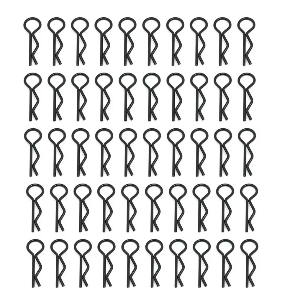 QTUONVD RC Upgrade Parts for Crawler for Buggy Drift Model Car 1/10 Cars Shell Body Clips Pins Housing Latch R Buckles Fixed 50PCS RC Car Parts(Black)