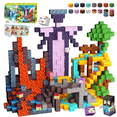BrightBlox Magnetic Blocks 120PCS Magnetic Building Blocks for Kid 3+, Building Toys for Kid Boys Girls, STEM Sensory Gift for Birthday