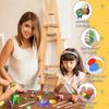 254 Pcs Air Dry Clay 160 Colors Modeling Model Magic Clay for DIY Molding Starter Kit with Sculpting Tools,Ultra Light Soft Non-Toxic Arts & Crafts Gift for Boys Girls Birthday Party Favors. view 3