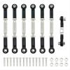 RC Car Accessories Compatible with Traxxas for Slash for VXL for Rustler 1/10 RC Car Upgrades Parts Accessories Metal Camber Link Rod Linkage Set view 1