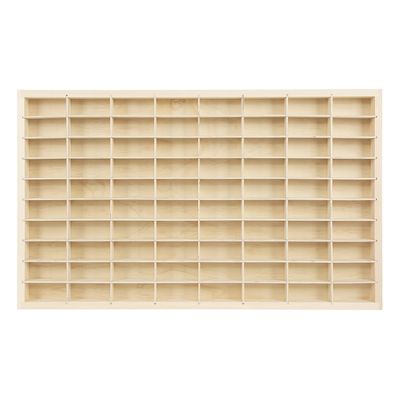 1 Pcs Wooden Wall Mount Display Case for Model Car Organize,Car Display Shelf Storage Organizer Case for Toy Collectibles,1/64 Scale Toy Cars Storage (60 Spaces)