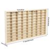1 Pcs Wooden Wall Mount Display Case for Model Car Organize,Car Display Shelf Storage Organizer Case for Toy Collectibles,1/64 Scale Toy Cars Storage (60 Spaces) view 2