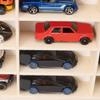 1 Pcs Wooden Wall Mount Display Case for Model Car Organize,Car Display Shelf Storage Organizer Case for Toy Collectibles,1/64 Scale Toy Cars Storage (60 Spaces) view 3