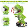 EagleStone Moving Dinosaur Shooting Toys for Kids 5-7, Electronic T-Rex Shoot Target Game with Mist Spray, LED Score, Roar & Light, 3-Pair Dino Target, Birthday Gifts for 5 6 7 8 9 Year Old Boys Girls view 4