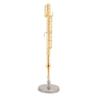 1:6 Scale Miniature Gold Flute, Exquisitely Crafted Copper Musical Instrument Model for Dollhouse Decor, Lightweight and Portable view 3