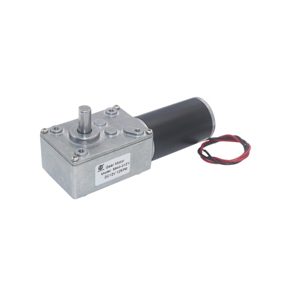 12V DC worm gear motor robot drive motor window opener 5840-31zy self-locking motor(27 RPM)