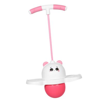 HONMEET Outdoor Bouncy Ball Inflatable Rubber Hop Ball for Balance Training and Coordination Bounce for Fun Panda Design