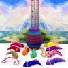 12pcs Baby Axolotl with Egg, 3D Printed Articulated Colorful Fidget Baby Axolotl, Tiny Animal Figures BA001-SET-RBW2 view 2