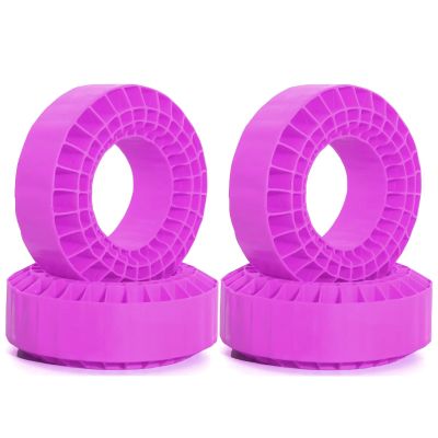 RC Car Accessories for TRX4 for SCX10 III CJ-7 for Capra BRX01 TF2 GEN8 1/10 1.9'' Tires Soft Silica Gel Anti Foams Insert 105x42mm RC Crawler Rigs(Purple)
