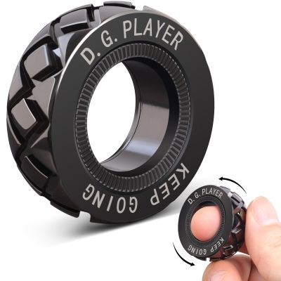Adjustable Magnetic Fidget Spinner Ring - Premium Stainless Steel Stress Relief Toy for Adults & Teens, ADHD Anxiety Relief, Perfect for Office Work Study Travel, Unique Gift & Stocking Stuffer