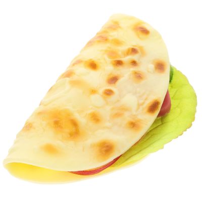 Milisten Realistic Fake Pancake Model Food Decoration Prop Simulated Cooked Pancake for Photography Display Workmanship for Artists and Present Giving