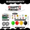 16th Birthday Decorations for Boys, 165 Pack 16 Birthday Decorations Boy 16th Birthday Plates and Napkins Cups Tablecloth Banner for Teen, Boys Sweet 16 Party Decorations Serve 16 Guests view 2