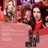 Realistic Makeup Fake Blood Kit, Special Effects Makeup Kit for Cosplay, Costume Parties, Includes Scream Fake Blood, Blood Gel, Coagulated Blood & Blood Spray (4Pcs Set) view 2