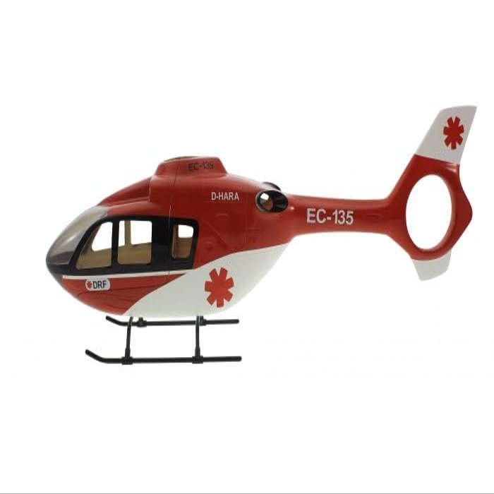 450 EC-135 DRF RC Helicopter 450 Size Pre-Painted Fuselage Red Painting Kit
