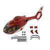 450 EC-135 DRF RC Helicopter 450 Size Pre-Painted Fuselage Red Painting Kit view 2