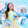 Play Purse for Little Girls, Toddler Kids Toy Purse with Accessories, Pretend Play Makeup Set, Crossbody Bag, Wallet, Fake Keys, Birthday Christmas Princess Gifts Toys for Girls Ages 3 4 5 6 Year Old view 2