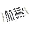 SERBNOPG for MN82 LC79 for MN78 1/12 Metal for Chassis Link Rod Pull Rod Mount Shock Absorber Drive Shaft Set RC Car Upgrade Parts Replacement RC Car Upgrade Part(Black) view 1