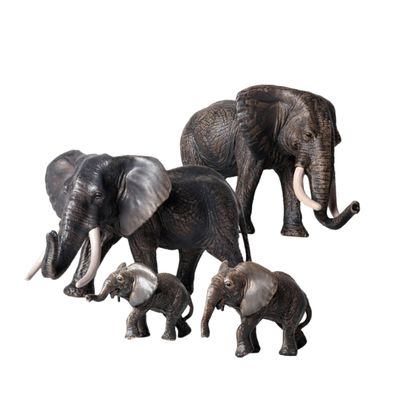 BESPORTBLE 1 Set 4PCS Simulated Family Model Realistic Wildlife Animal Figures Creative Plastic for Educational Play Natural Science Exploration