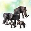 BESPORTBLE 1 Set 4PCS Simulated Family Model Realistic Wildlife Animal Figures Creative Plastic for Educational Play Natural Science Exploration view 3