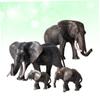 BESPORTBLE 1 Set 4PCS Simulated Family Model Realistic Wildlife Animal Figures Creative Plastic for Educational Play Natural Science Exploration view 4