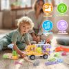 Kids Tool Set Toy with Drill Hammer, 38PCS Wooden Truck Boy Tool Set Construction Sensory Kit STEM Learning Toys, Montessori Pretend Play Boy Girls Kids Birthday Gift for Toddlers 1 2 3 4 5 6 view 3