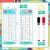 15Pcs Division Flash Cards, Division Chart 1-12 with 2 Dry Erase Pens 1 Rings, Time Table Flash Cards for 1st to 3rd Grades Fun Learning with Math Game view 2