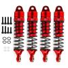 4Pcs Metal Front and Rear Shock Absorber Damper for Traxxas LaTrax Teton Desert Prerunner SST 1/18 RC Truck Car Upgrade Parts(Red) view 1