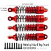 4Pcs Metal Front and Rear Shock Absorber Damper for Traxxas LaTrax Teton Desert Prerunner SST 1/18 RC Truck Car Upgrade Parts(Red) view 2