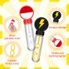 Civaner 24 Pieces Cartoon Animation Party Favors Monster Cartoon Bubble Wands Bulk Red and White Wand Bubbles Yellow Lightning Goodie Bag Stuffers for Birthday Party Supplies view 3