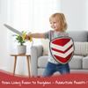 June Garden Little Knights Sword and Shield Playset - Safe Plush Soft Pretend Play Weapons - Gifts for Toddlers Kids - Red view 2