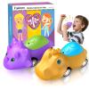 Inspireyes Dinosaur Walkie Talkies for Kids Rechargeable, Dino Toy Cars for Boys & Girls Ages 3-7, Crystal-Clear Audio, 48 Hours of Play, Fun Indoor & Backyard, Birthday Gift for Toddler, 2 Pack view 1
