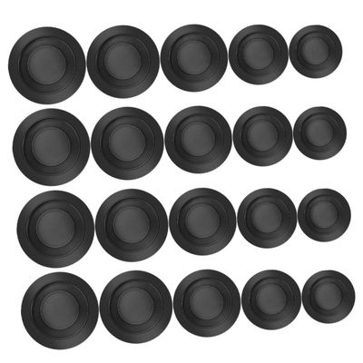 FUNOMOCYA 20pcs Round Rubber Plugs for Piggy Bank Bottom Stoppers Easy to Install Rubber Money Jar Stopper for Coin Bank Safe and Convenient Savings for Home Organization