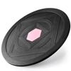 15-inch balance board, sports balance stability training device, portable balance board with rubber support feet, suitable for core training, physical therapy, and fitness. (Pink - without supporting feet) view 1