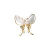 Corsage elegant simple butterfly pearl pin view 1