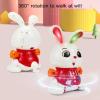 Alomejor Electric Dancing Toy, 360 Degree Rotating Dancing Bunny Pet Electronic Toy with Light and Music for Children view 2