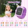 mafiti Kids Watch,Smart Watch for Kids Rechargeable,1.83 HD Touch Screen 26 Applications, Travel Toys/Birthday Xmas Gifts/Early Learning for Aged 3-10 Girls Boys,Purple view 2
