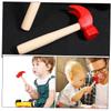 HOOTNEE 5pcs Wooden Hammer for Montessori Fine Motor Skill Development Safe Simulation Hammering Play Tools Enhances Hand Eye Coordination view 2