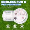 10FT Inflatable Bubble House Dome for Kids, Clear PVC Inflatable Bubble House Tent with Tunnel, Bubble Balloon House with Air Blower, 600W Air Pump for Party (Clear, 10.5FT/ with Jump) view 4