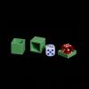 blue-ther German Dice Street Magic Tricks Dice Penetration Close up Magic Magia Magie Magicians Prop Accessory view 3
