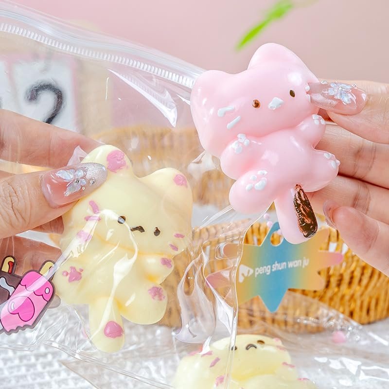 2pcs Taba Squishy Toys,Valentines Cat Paw Cute Kawaii Squeeze Toys ,Sticky Squishy Fidget Toys Silicone Squeeze Toy for Stress Relief,Cute Soft Toys,Best Valentines Gift for Anniversary