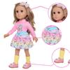 Ecore Fun 18 Inch Girl Doll with Clothes Accessories, Fashion Doll with Styling Brown Hair, Unicorn Hair Clip, Phone, Bag, Outfit & Shoes, Gift Ready for Birthday & Pretend Play view 3
