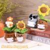 12 Pcs Crochet Doll Stand Wooden, Wooden Doll Stand Display Base with Metal Pins, Figure Holder for Crochet Toys, Puppet Figure Support for Handmade Crafts and Toy Models, Quadruple Steel Needle view 3