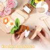12 Pcs Crochet Doll Stand Wooden, Wooden Doll Stand Display Base with Metal Pins, Figure Holder for Crochet Toys, Puppet Figure Support for Handmade Crafts and Toy Models, Quadruple Steel Needle view 4